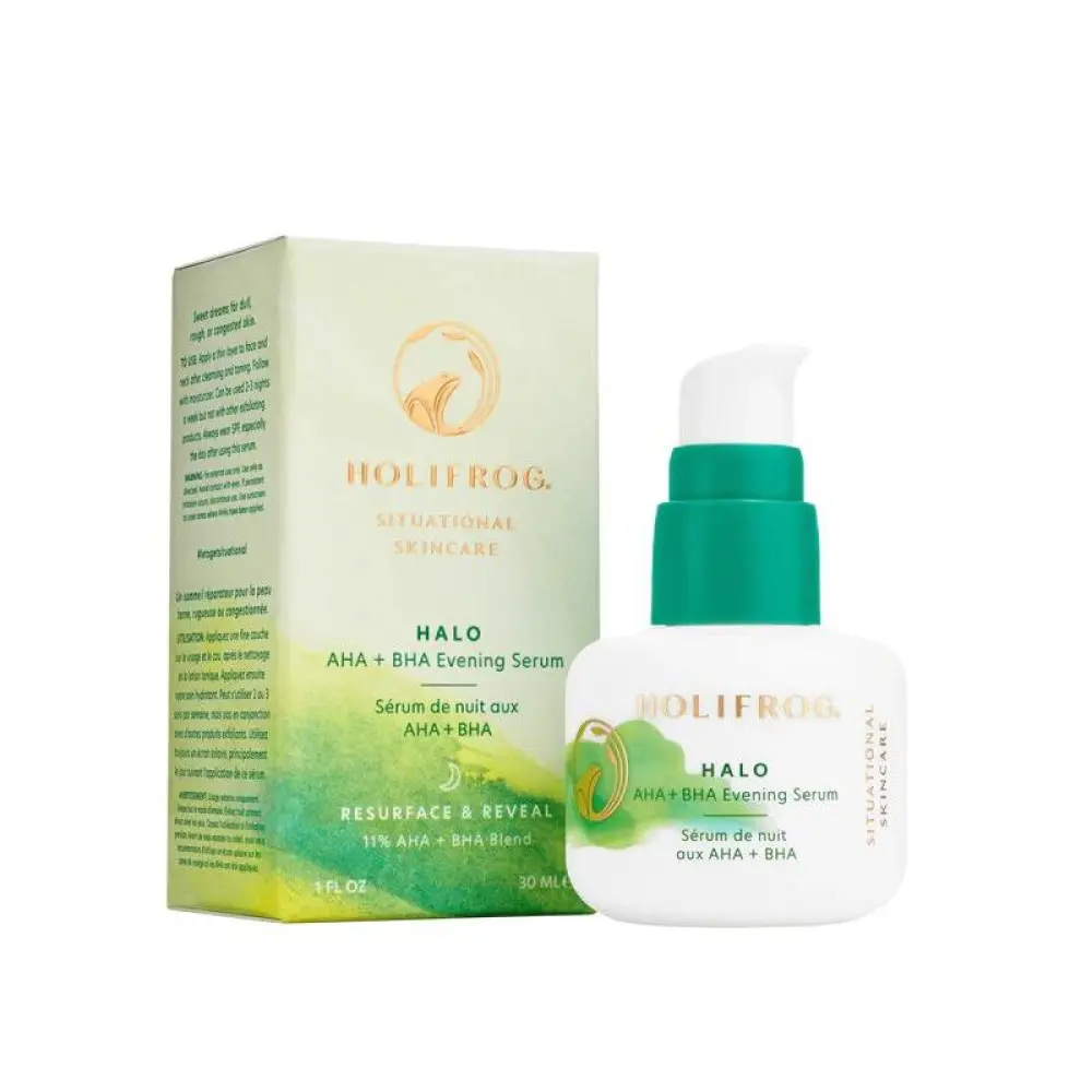 HoliFrog Halo AHA+BHA Evening Serum Нічна сироватка 