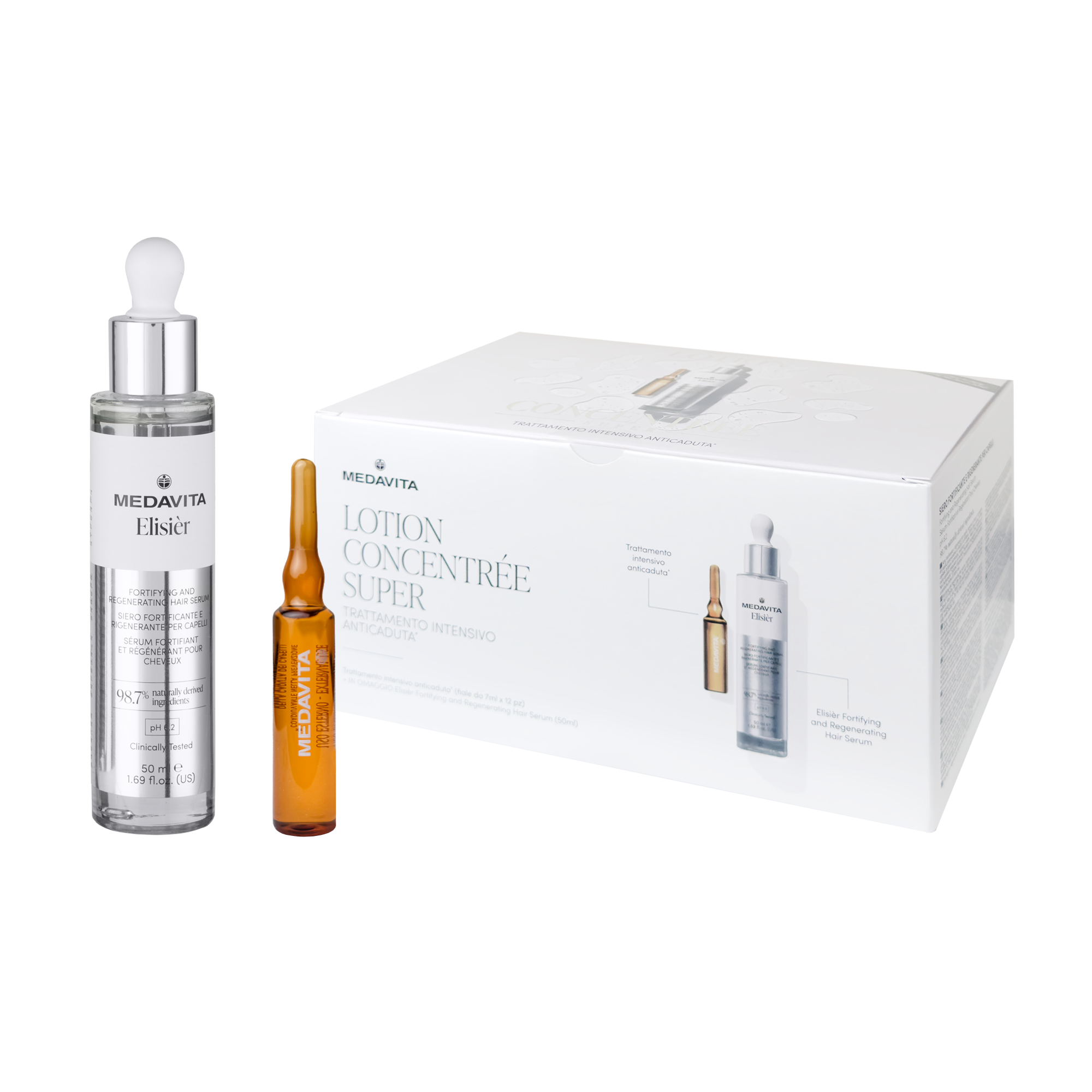 Набір проти випадіння волосся Medavita Lotion Concent
