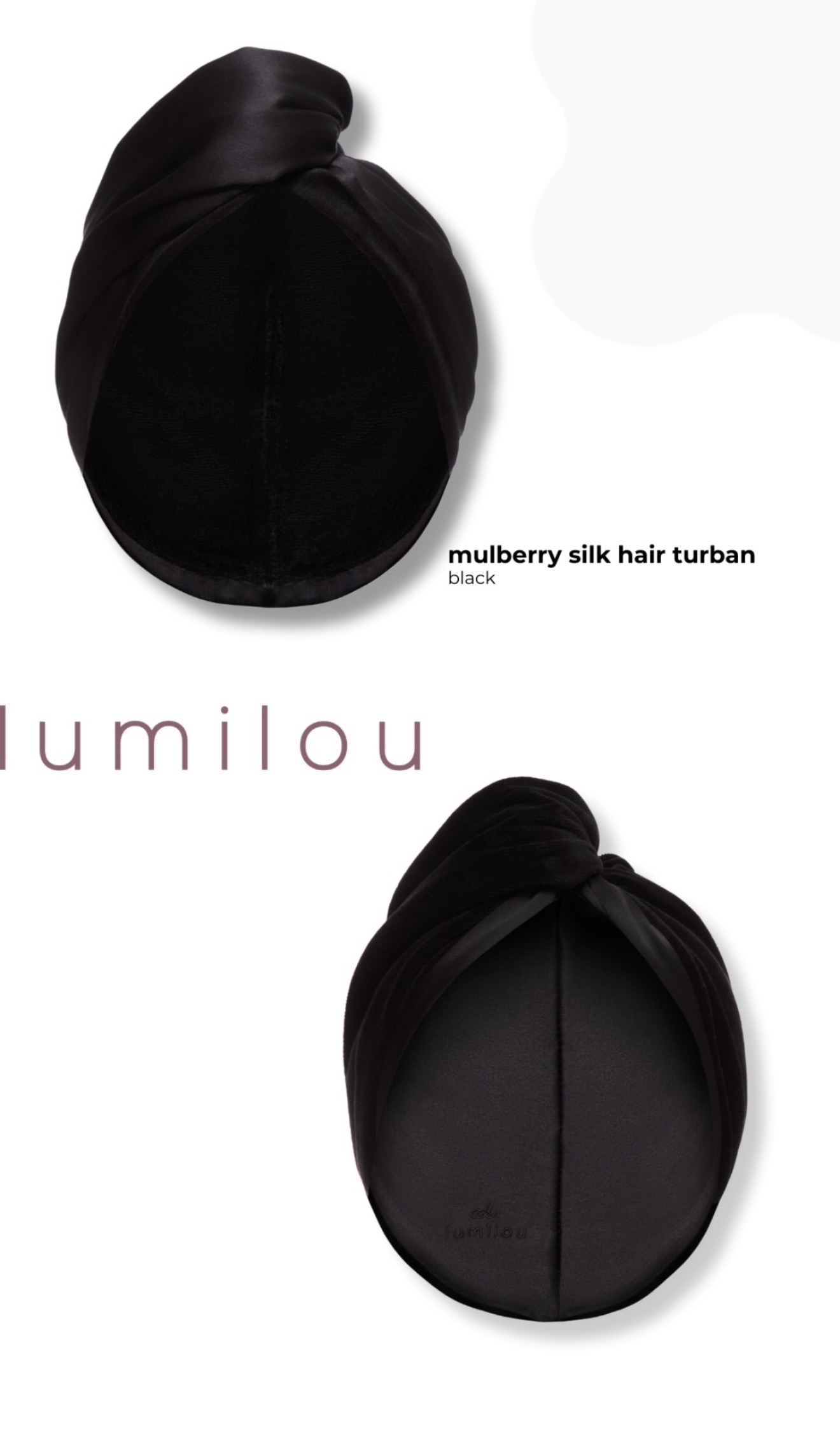 Шовковий тюрбан для волосся Lumilou