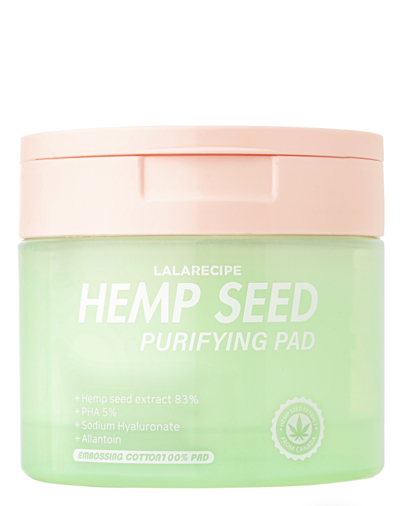 LALARECIPE Hemp Seed Purifying Pad заспокійливі 