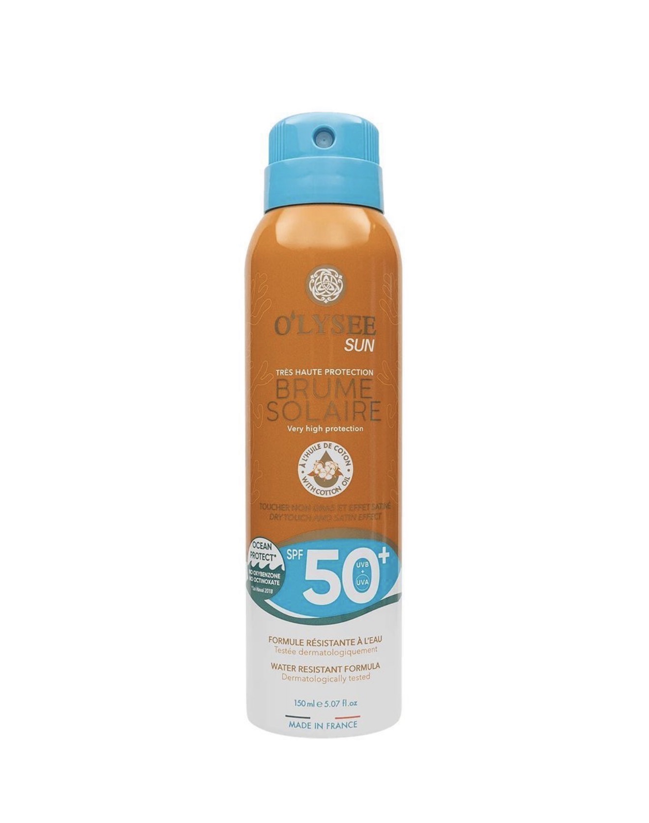 Легкий надійний сонцезахисний спрей SPF50+ O’LYSEE 