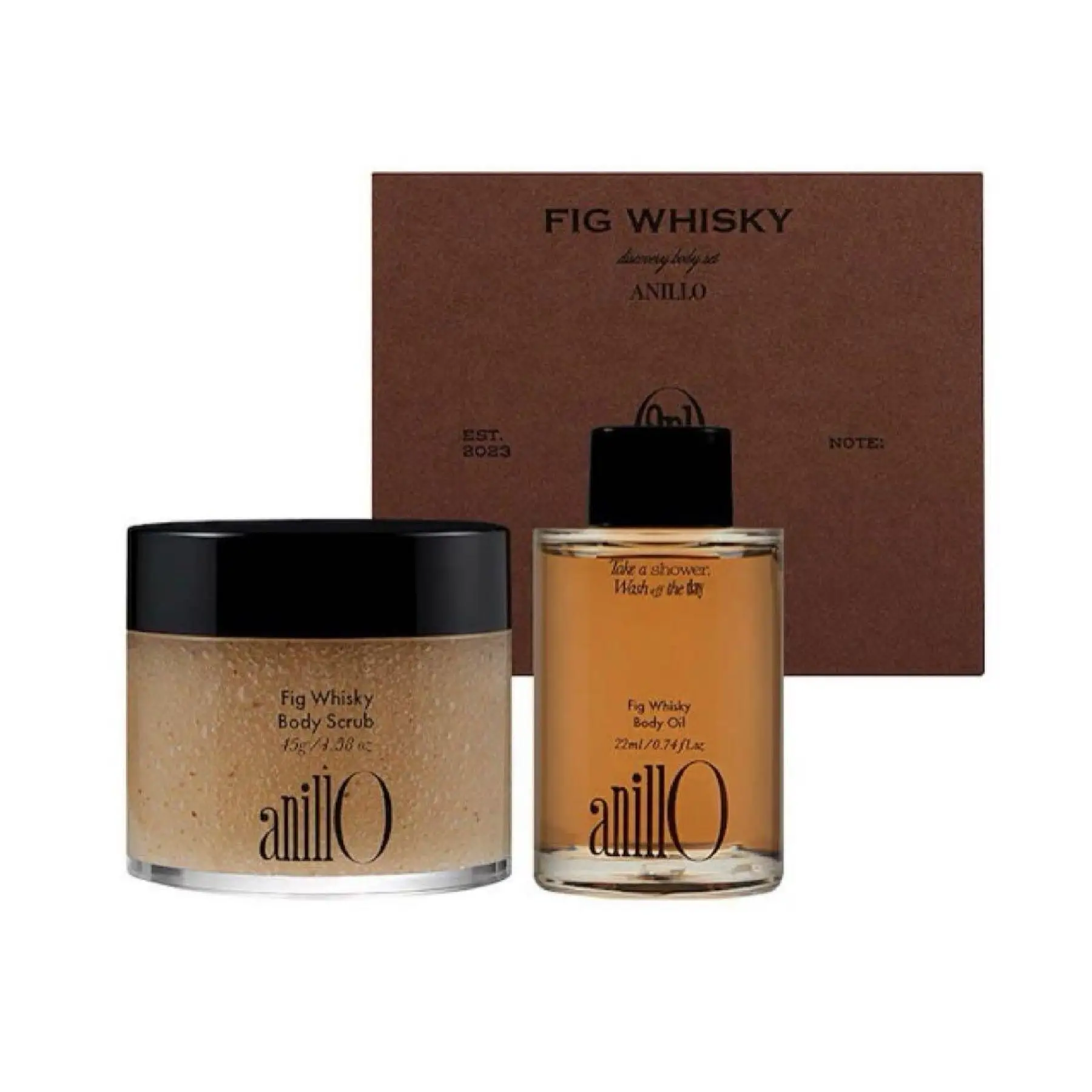 FIG WHISKY SET Набір для тіла скраб та олія для тіла