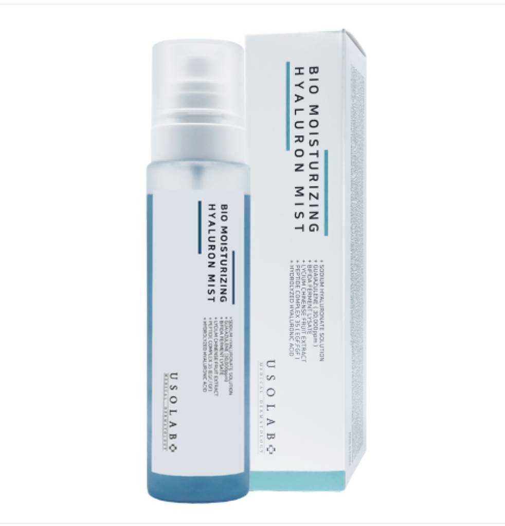 Тонер-міст зволожуючий з гіалуроновою кислотою і пептидами USOLAB Bio Moisturizing Hyaluron Mist , 150 мл